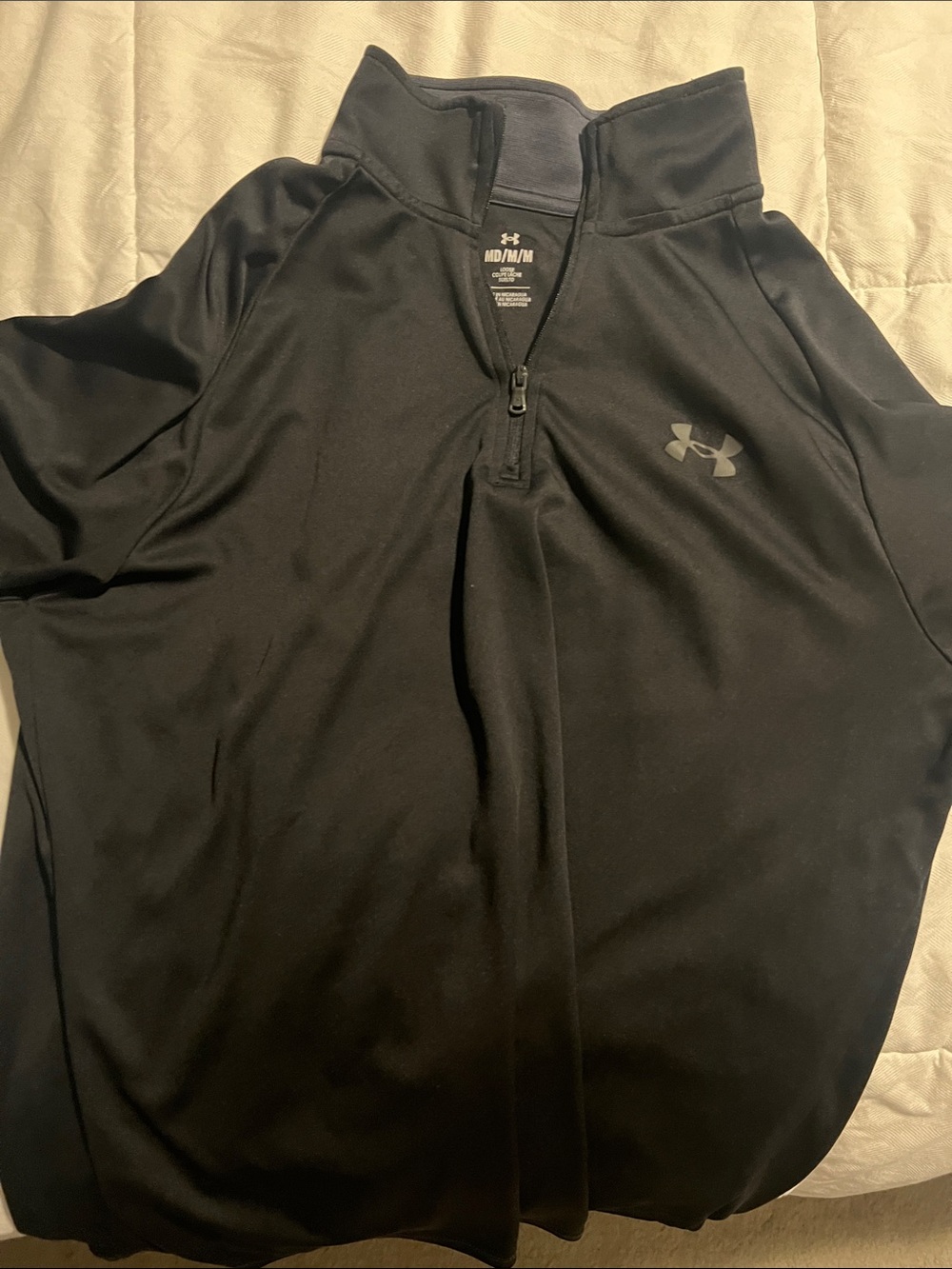 Under Armour Men’s Black Half-Zip Athletic Pullover